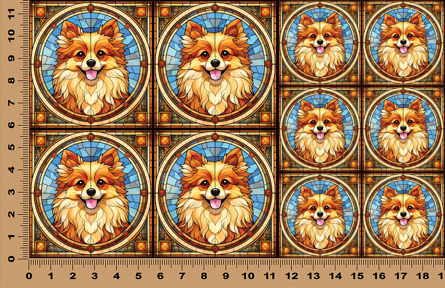 DecoCraft - Scenic Elevated Texture Tiles - Pomeranian
