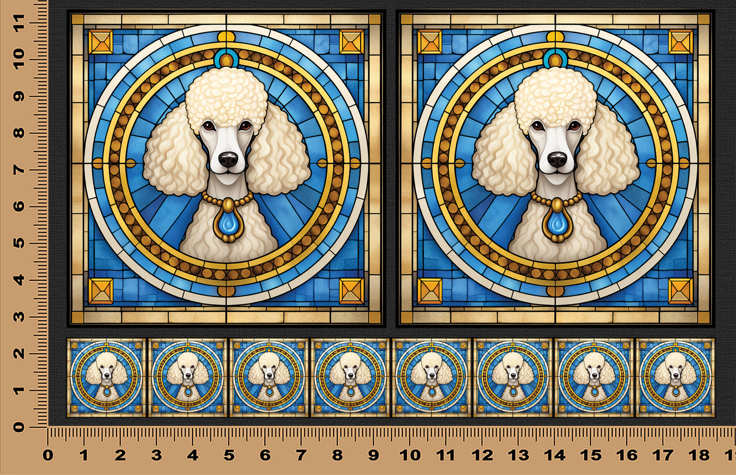 DecoCraft - Scenic Elevated Texture Tiles - Poodle