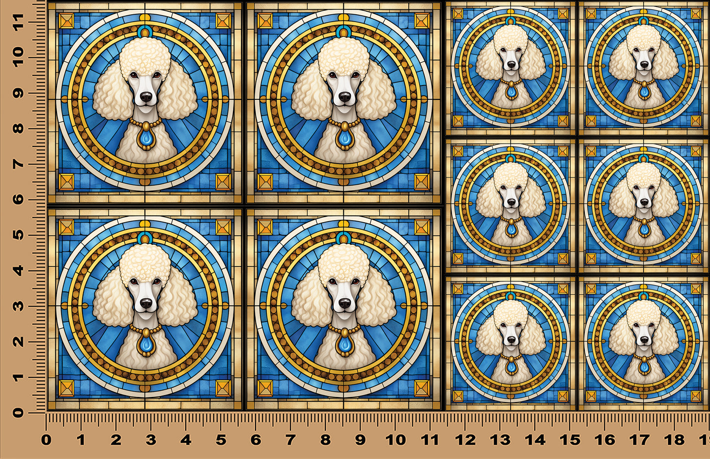 DecoCraft - Scenic Elevated Texture Tiles - Poodle