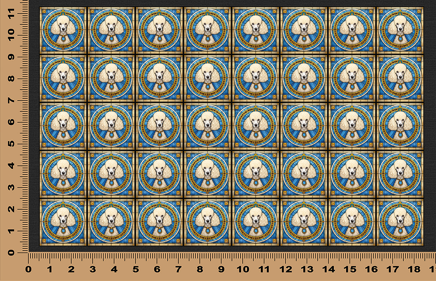 DecoCraft - Scenic Elevated Texture Tiles - Poodle