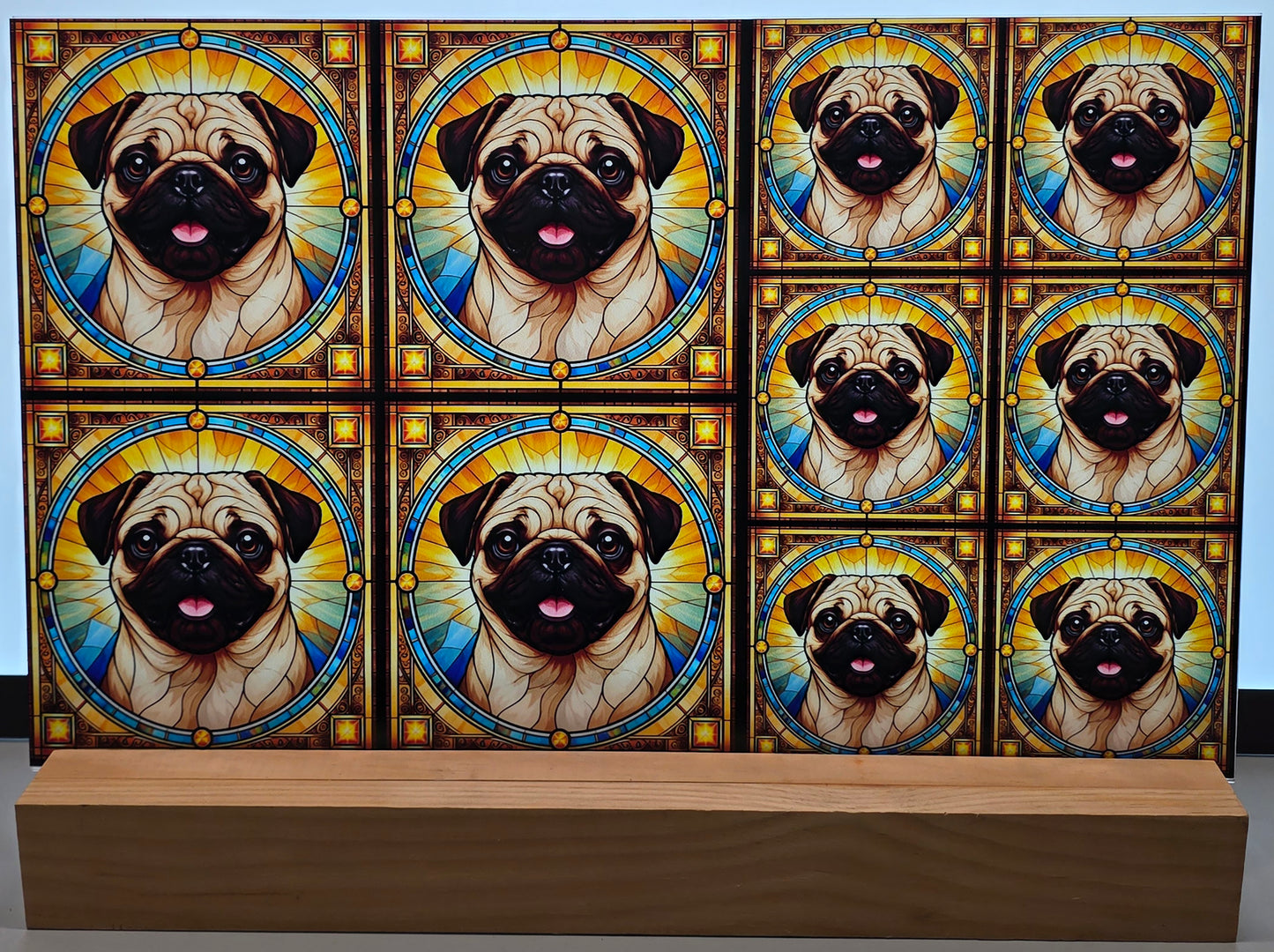 DecoCraft - Scenic Elevated Texture Tiles - Pug