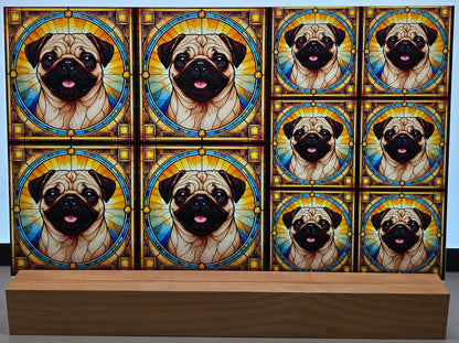 DecoCraft - Scenic Elevated Texture Tiles - Pug