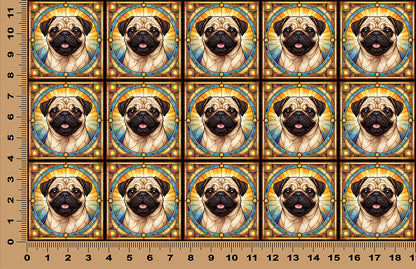 DecoCraft - Scenic Elevated Texture Tiles - Pug