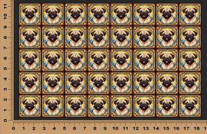 DecoCraft - Scenic Elevated Texture Tiles - Pug