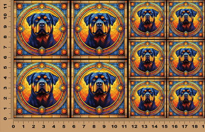 DecoCraft - Scenic Elevated Texture Tiles - Rottweiler