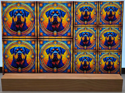 DecoCraft - Scenic Elevated Texture Tiles - Rottweiler