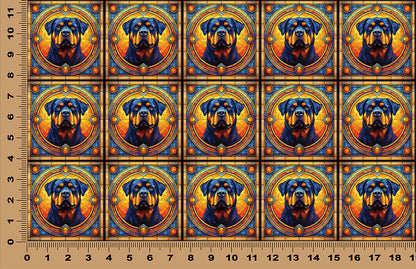 DecoCraft - Scenic Elevated Texture Tiles - Rottweiler
