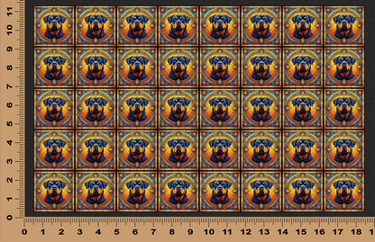 DecoCraft - Scenic Elevated Texture Tiles - Rottweiler
