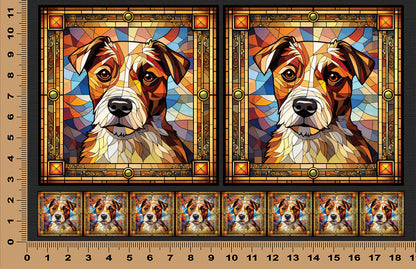 DecoCraft - Scenic Elevated Texture Tiles - Russell Terrier