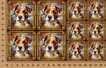 DecoCraft - Scenic Elevated Texture Tiles - Russell Terrier