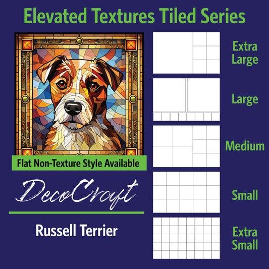 DecoCraft - Scenic Elevated Texture Tiles - Russell Terrier