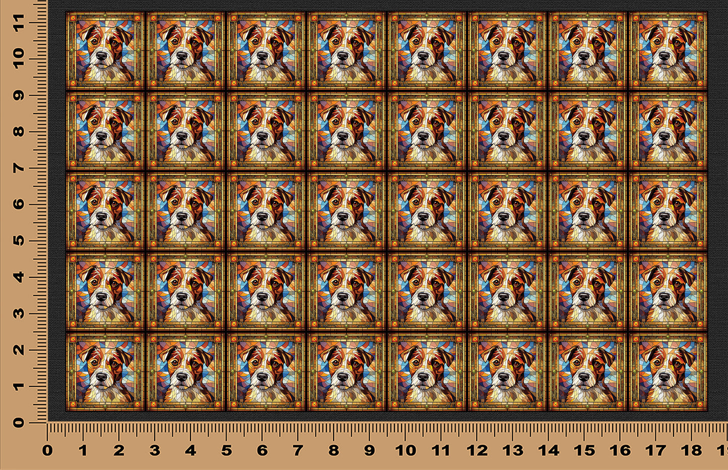 DecoCraft - Scenic Elevated Texture Tiles - Russell Terrier