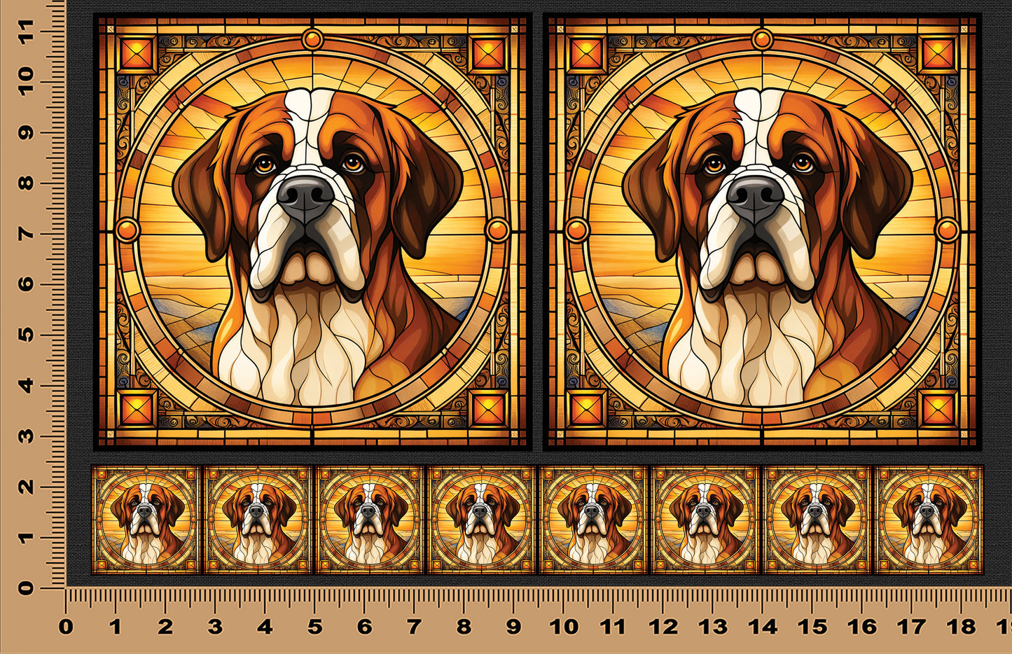 DecoCraft - Scenic Elevated Texture Tiles - Saint Bernard
