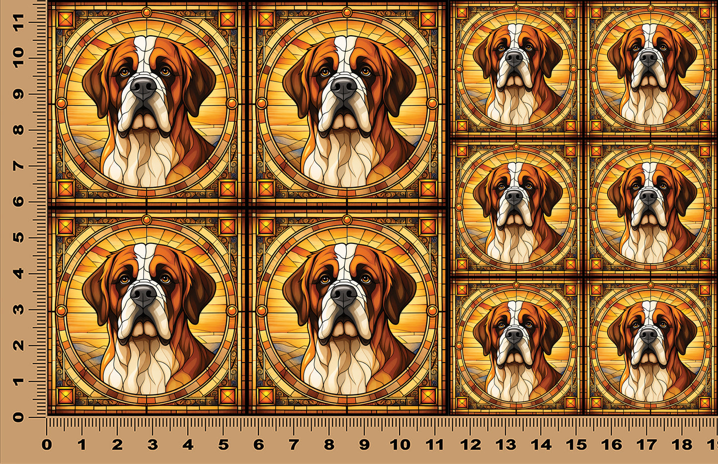 DecoCraft - Scenic Elevated Texture Tiles - Saint Bernard