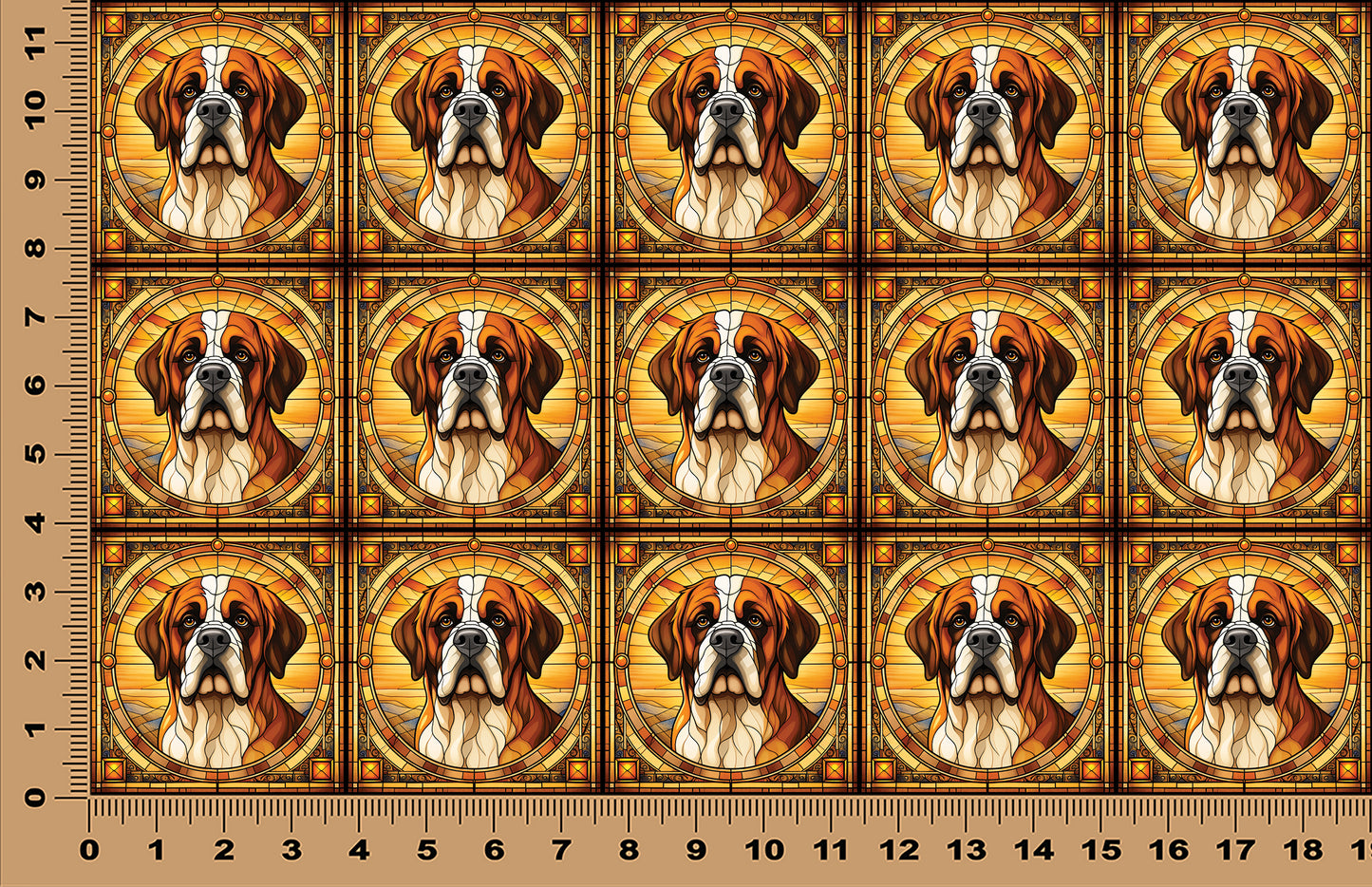 DecoCraft - Scenic Elevated Texture Tiles - Saint Bernard