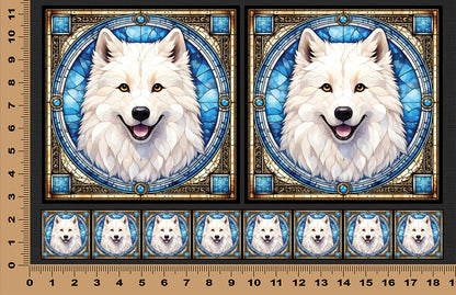 DecoCraft - Scenic Elevated Texture Tiles - Samoyed