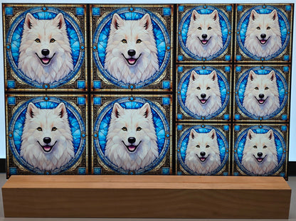 DecoCraft - Scenic Elevated Texture Tiles - Samoyed