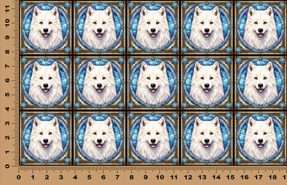 DecoCraft - Scenic Elevated Texture Tiles - Samoyed