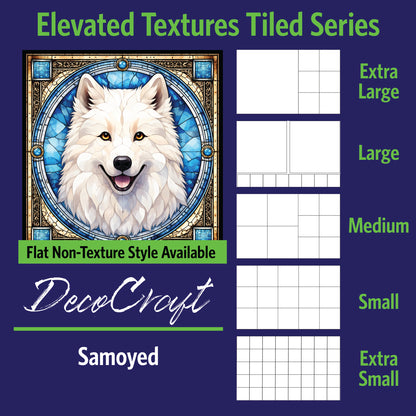 DecoCraft - Scenic Elevated Texture Tiles - Samoyed