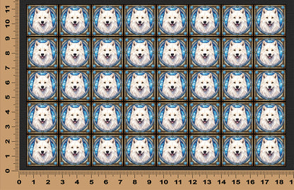 DecoCraft - Scenic Elevated Texture Tiles - Samoyed