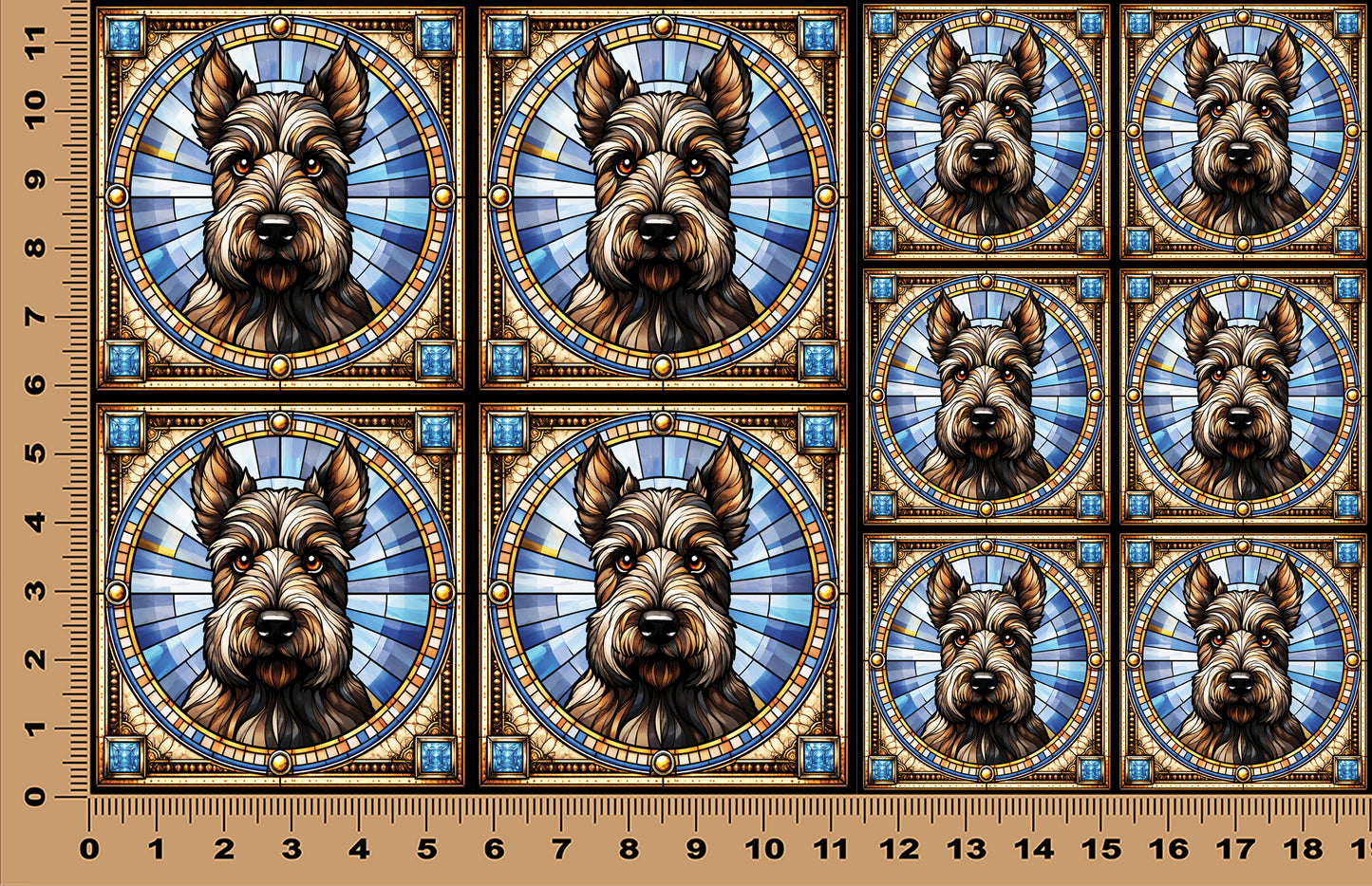 DecoCraft - Scenic Elevated Texture Tiles - Scottish Terrier