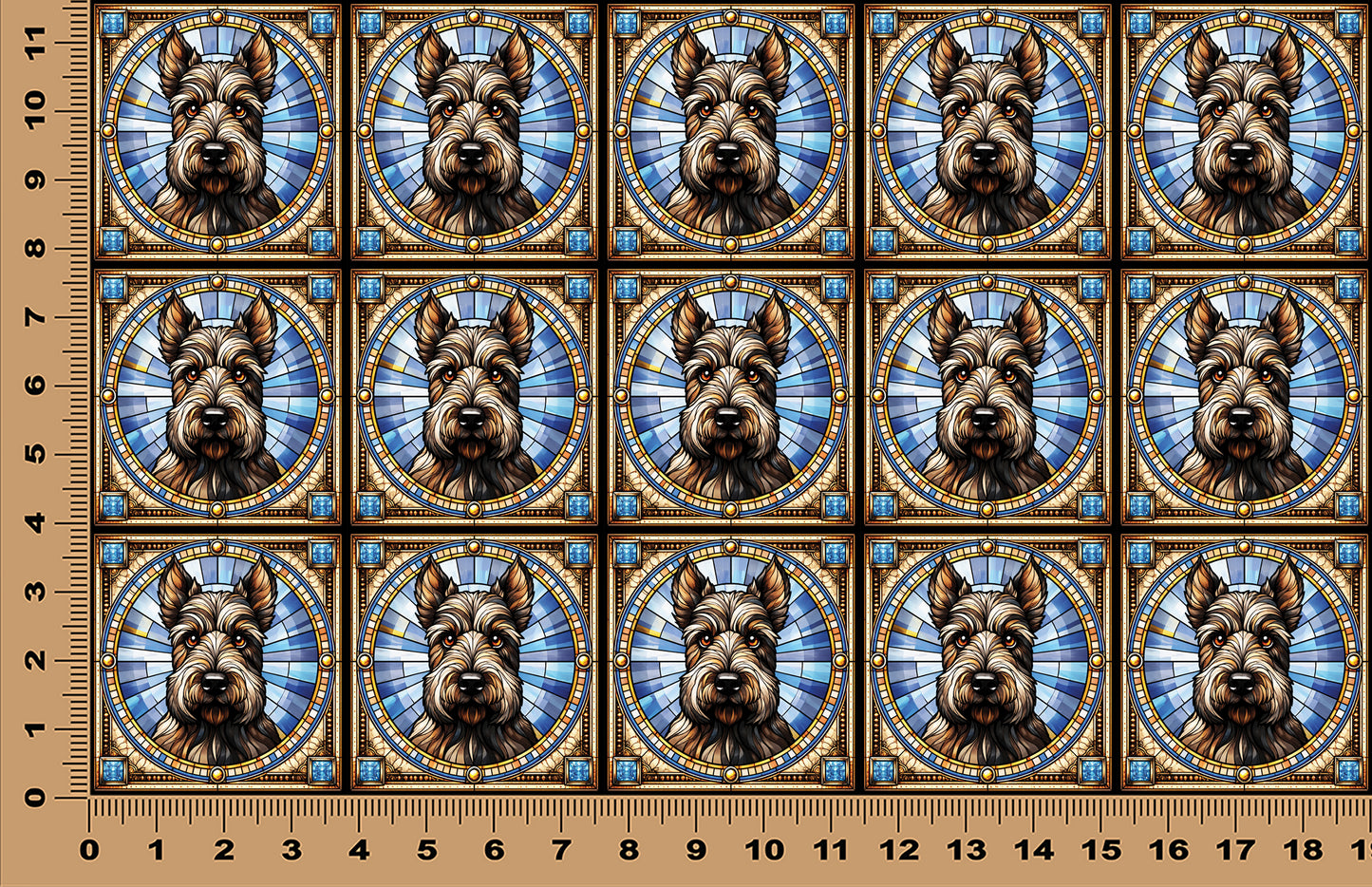 DecoCraft - Scenic Elevated Texture Tiles - Scottish Terrier
