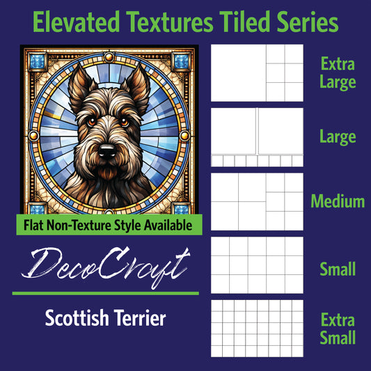 DecoCraft - Scenic Elevated Texture Tiles - Scottish Terrier