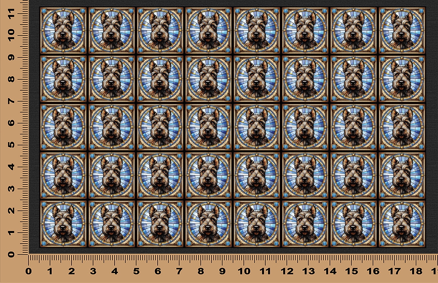 DecoCraft - Scenic Elevated Texture Tiles - Scottish Terrier