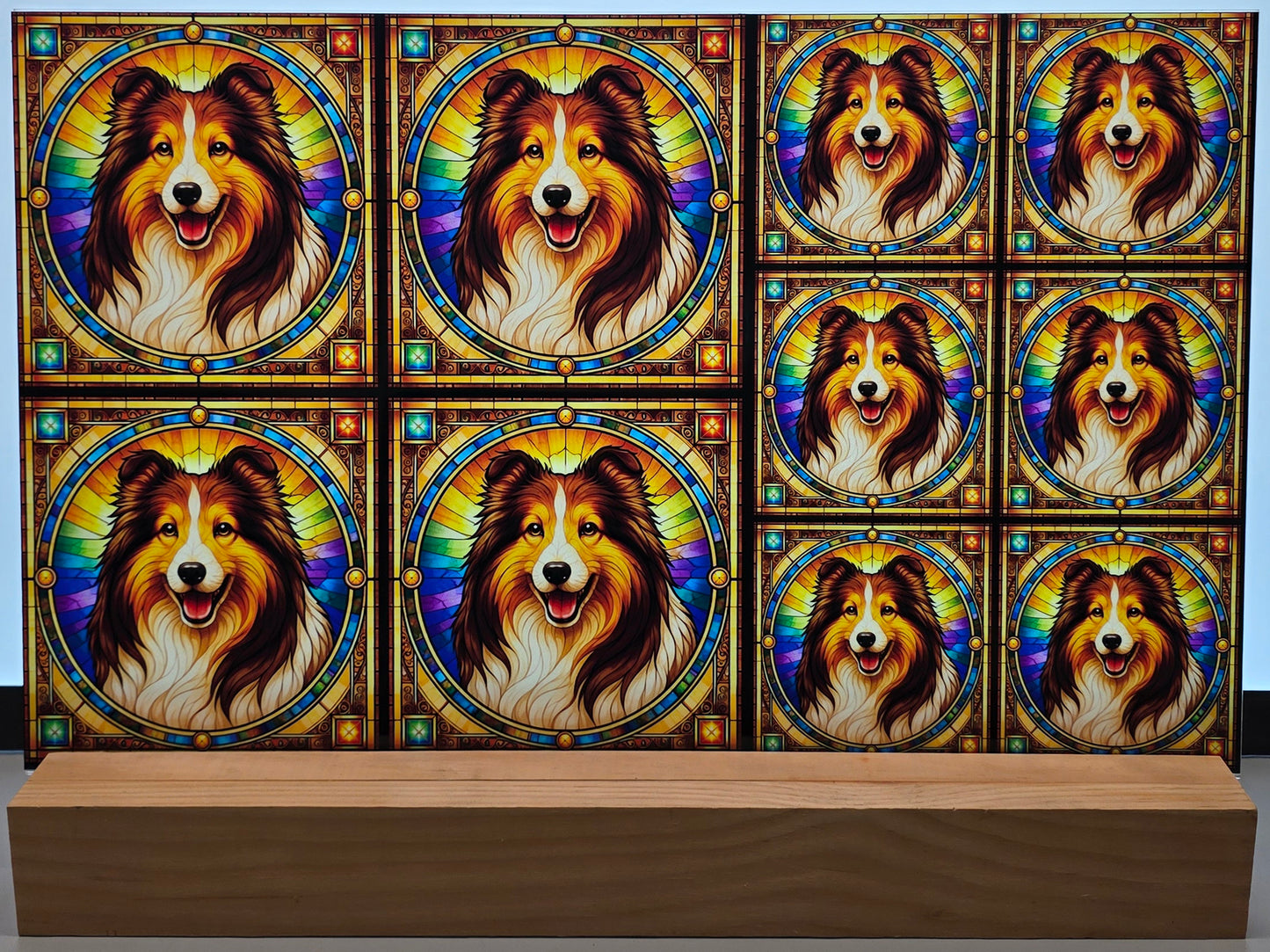 DecoCraft - Scenic Elevated Texture Tiles - Shetland Sheepdog