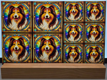 DecoCraft - Scenic Elevated Texture Tiles - Shetland Sheepdog