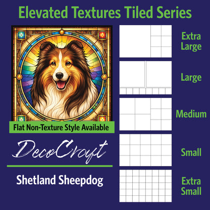 DecoCraft - Scenic Elevated Texture Tiles - Shetland Sheepdog