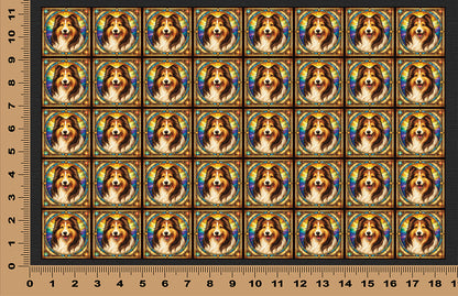 DecoCraft - Scenic Elevated Texture Tiles - Shetland Sheepdog