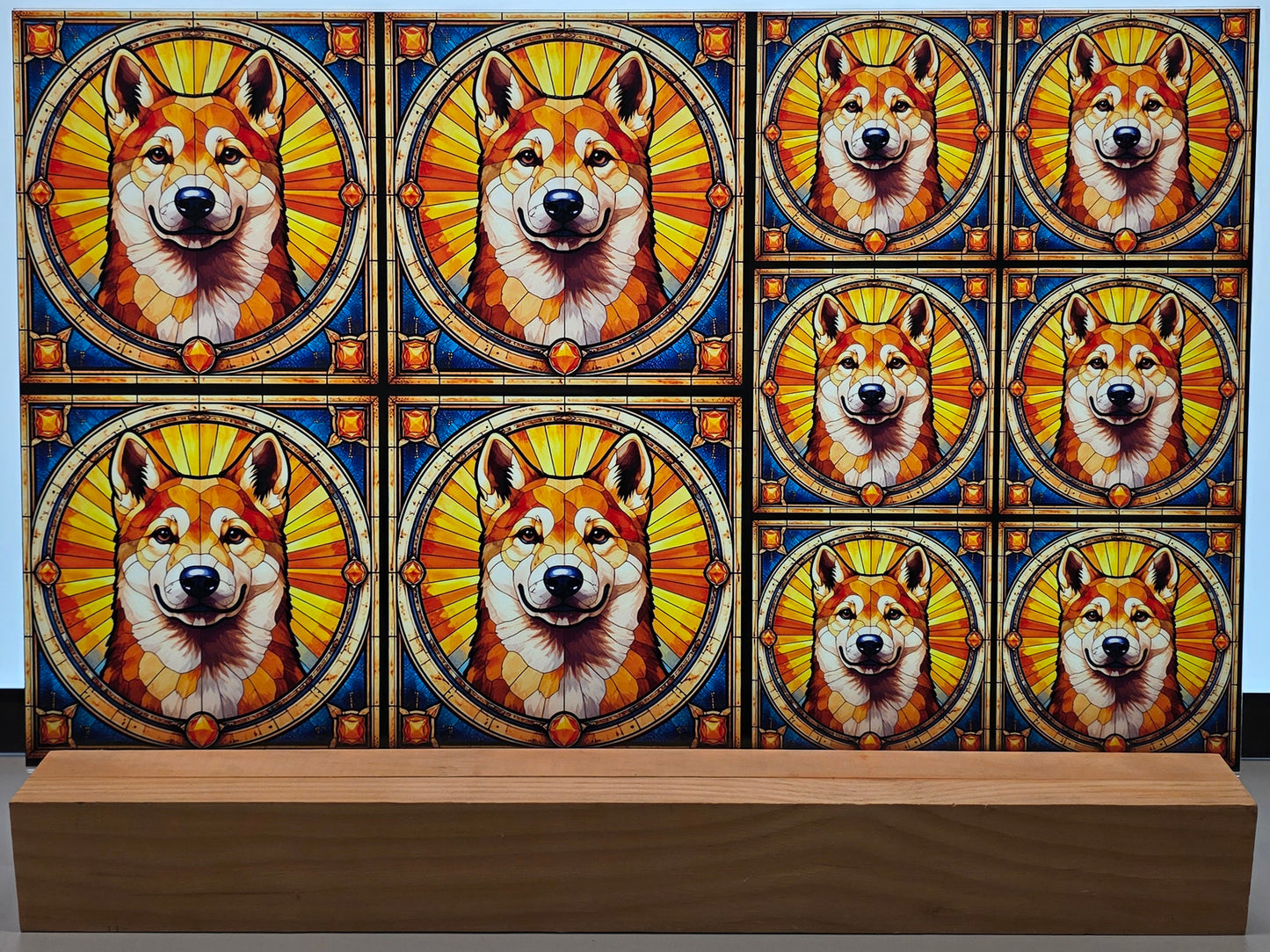 DecoCraft - Scenic Elevated Texture Tiles - Shiba Inu