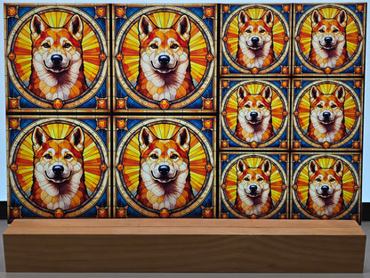 DecoCraft - Scenic Elevated Texture Tiles - Shiba Inu