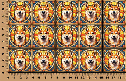 DecoCraft - Scenic Elevated Texture Tiles - Shiba Inu