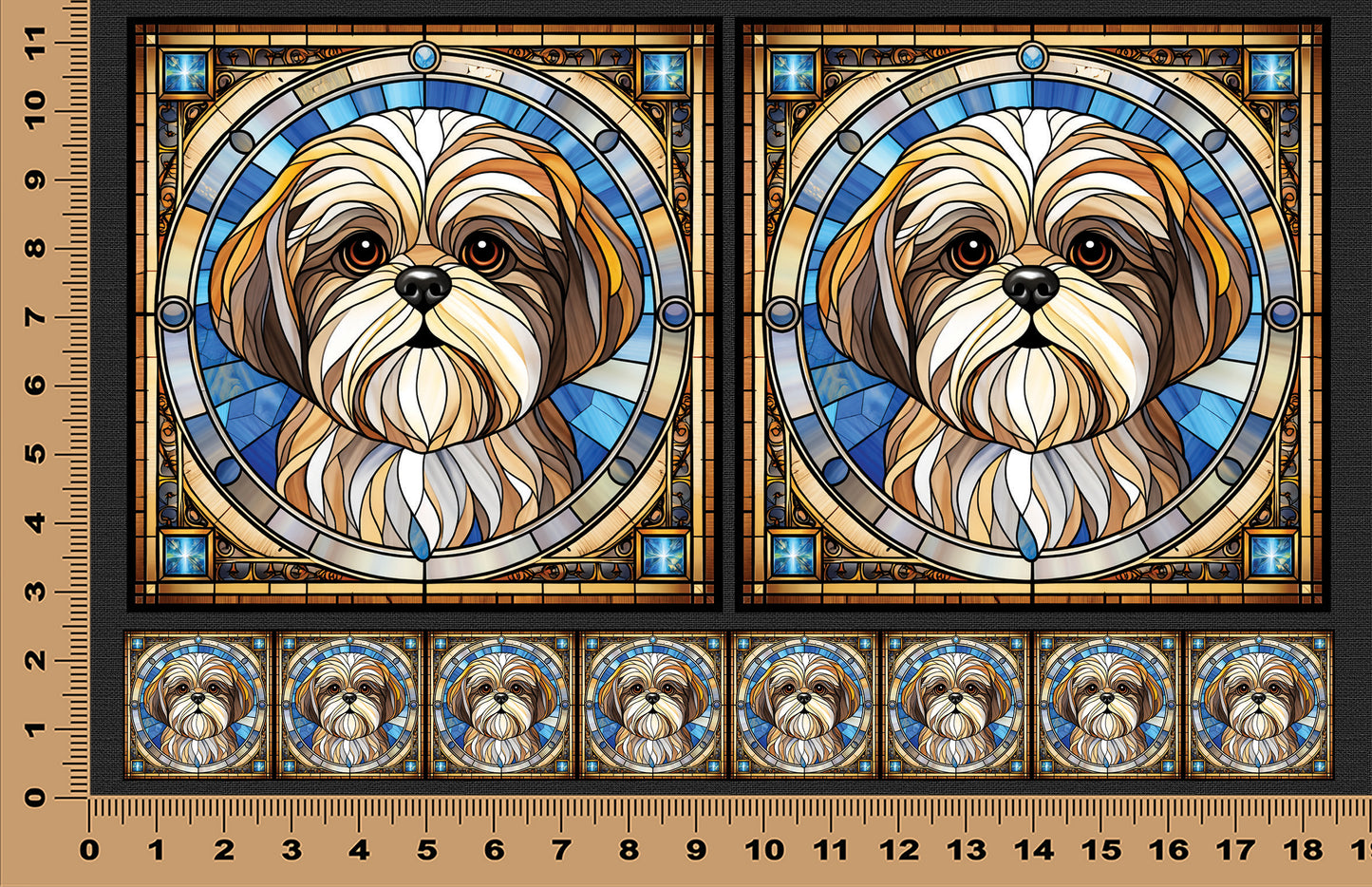 DecoCraft - Scenic Elevated Texture Tiles - Shih Tzu I