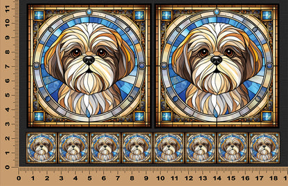 DecoCraft - Scenic Elevated Texture Tiles - Shih Tzu I