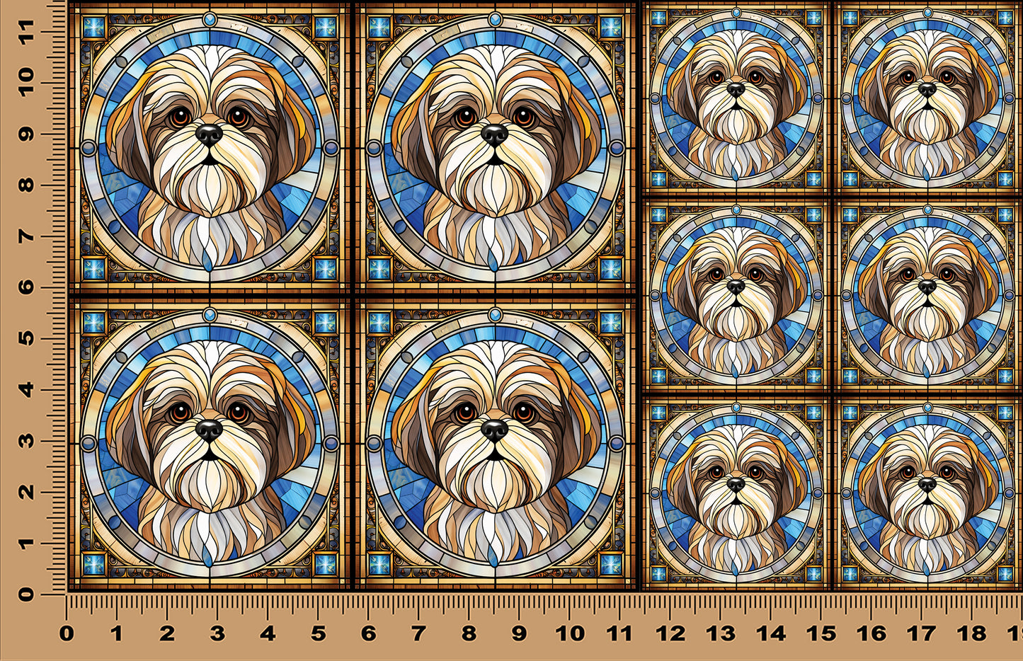 DecoCraft - Scenic Elevated Texture Tiles - Shih Tzu I