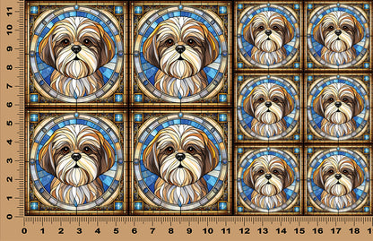 DecoCraft - Scenic Elevated Texture Tiles - Shih Tzu I