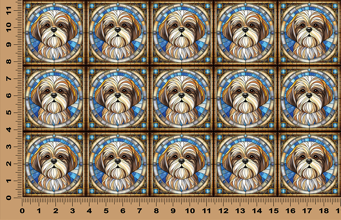 DecoCraft - Scenic Elevated Texture Tiles - Shih Tzu I