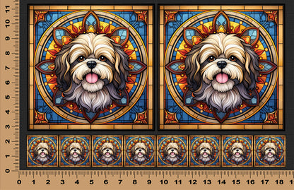 DecoCraft - Scenic Elevated Texture Tiles - Shih Tzu II