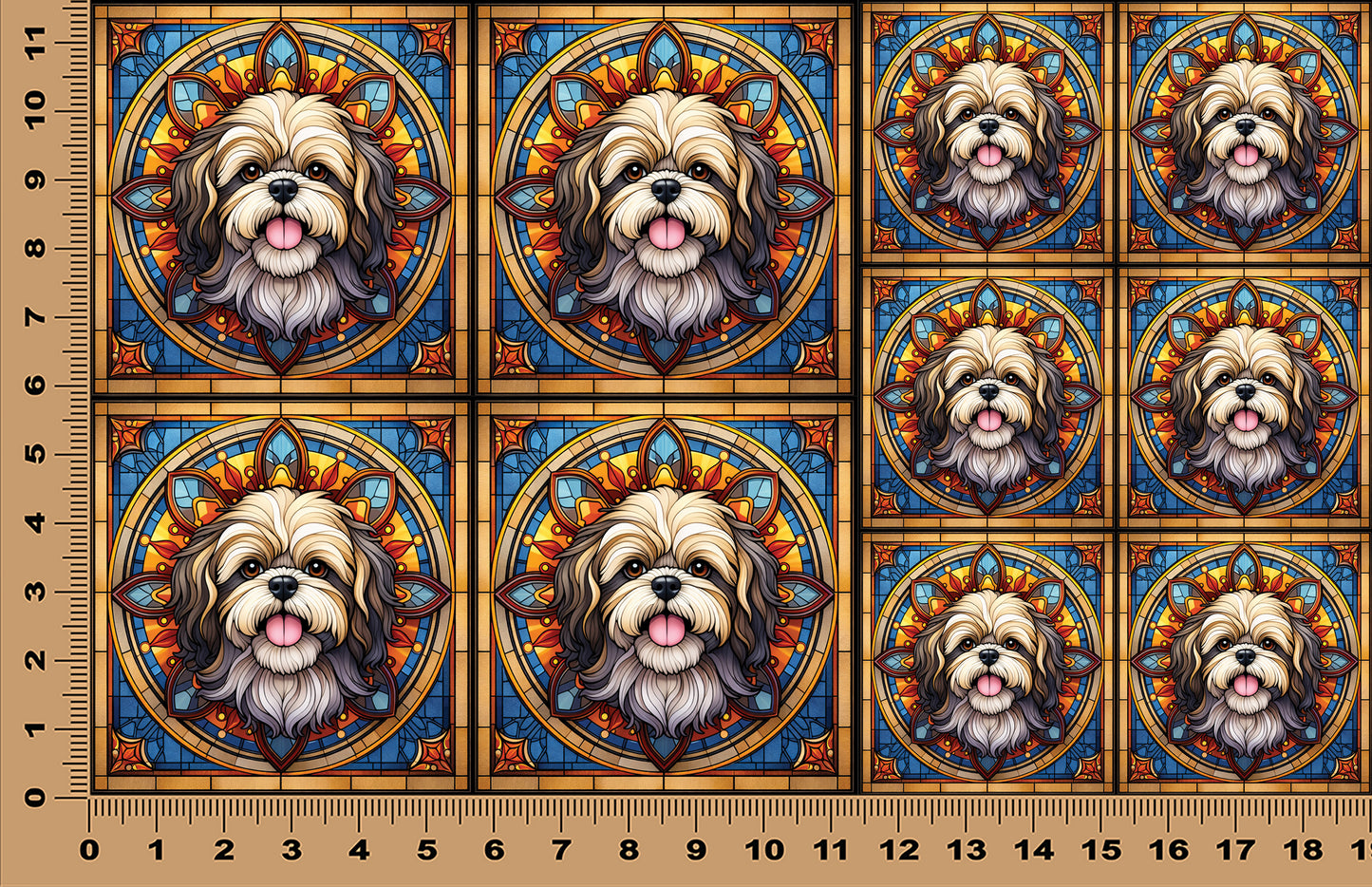 DecoCraft - Scenic Elevated Texture Tiles - Shih Tzu II