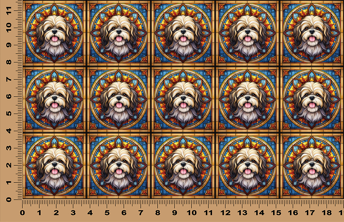 DecoCraft - Scenic Elevated Texture Tiles - Shih Tzu II