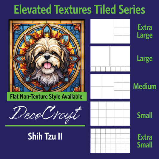 DecoCraft - Scenic Elevated Texture Tiles - Shih Tzu II