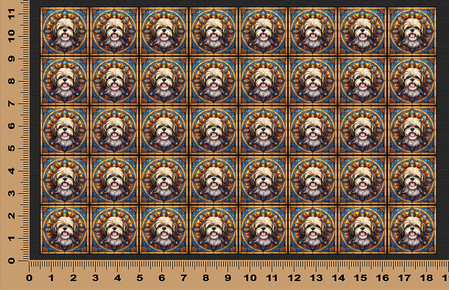 DecoCraft - Scenic Elevated Texture Tiles - Shih Tzu II