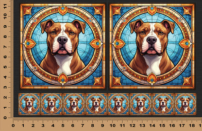 DecoCraft - Scenic Elevated Texture Tiles - Staffordshire Terrier
