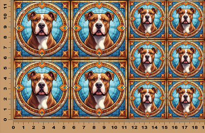 DecoCraft - Scenic Elevated Texture Tiles - Staffordshire Terrier