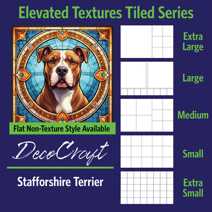 DecoCraft - Scenic Elevated Texture Tiles - Staffordshire Terrier