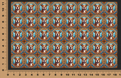 DecoCraft - Scenic Elevated Texture Tiles - Staffordshire Terrier