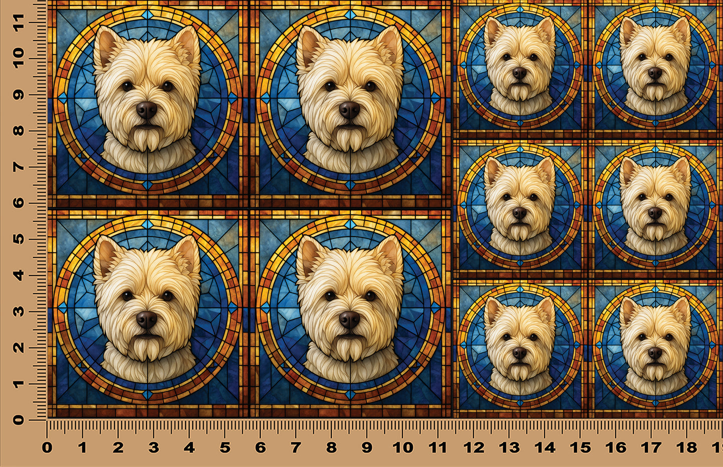 DecoCraft - Scenic Elevated Texture Tiles - Westie